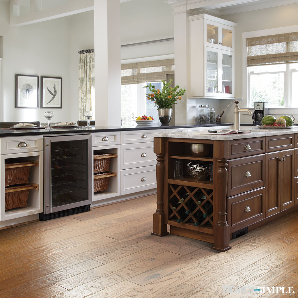 Rustic Hardwood Kitchen Floor from Carpet One